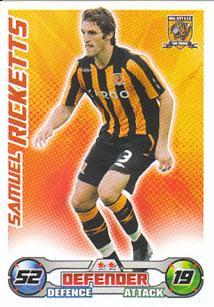 Samuel Ricketts Hull City 2008/09 Topps Match Attax #128